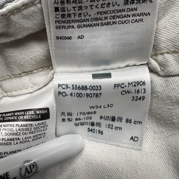 Levi's Camo Pants Black Subdued Camo Twill Straight Leg Mens Pants Size 34x30 - Picture 12 of 15